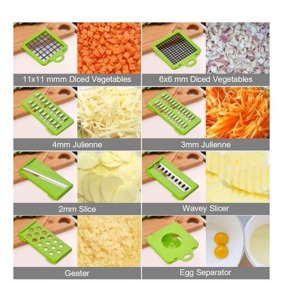 Vegetable Chopper multifunctional 14 in-1 Cutter Dicer Slicer tomato ,onion. New - Picture 2 of 12